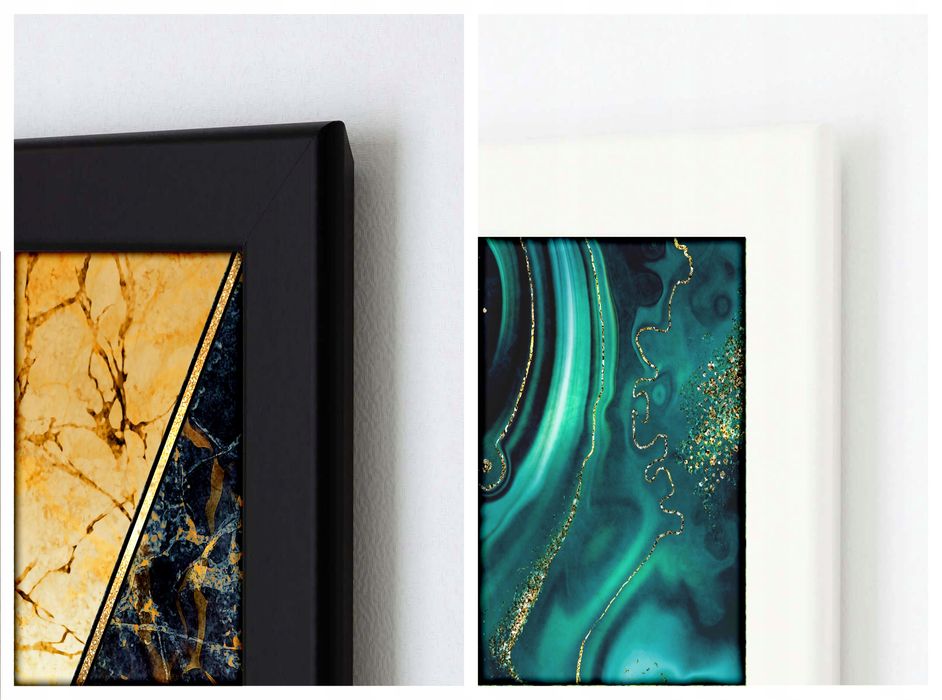 30x40 obrazy w ramie plakaty ramka ZŁOTA MONSTERA