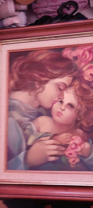 Quadro antigo Maria Alcina64738562203907122