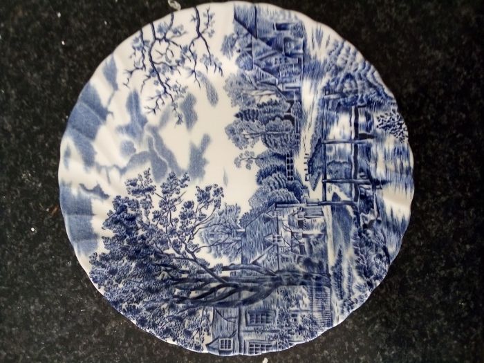Pratos de porcelana inglesa de colecção
