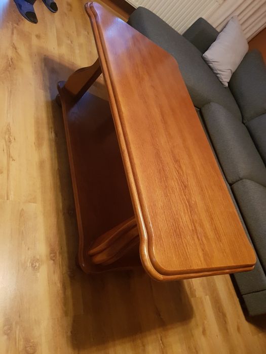 Piękna stylowa dębową ławs