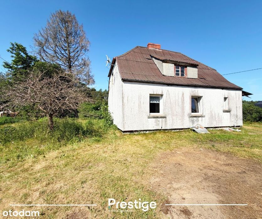 Dom wolnostojący do remontu z dużą działką 1609m2 | Dębnica Kaszubska