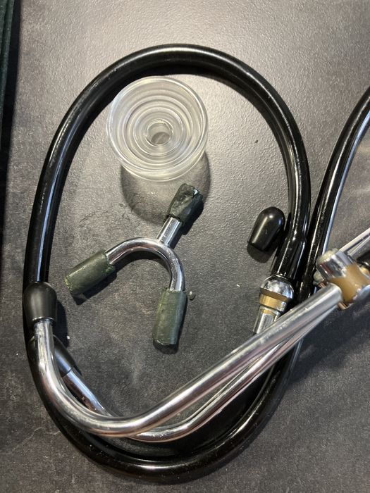 Helloween vintage stetoskop pokrowcu retro kolekcje przebranie lekarz