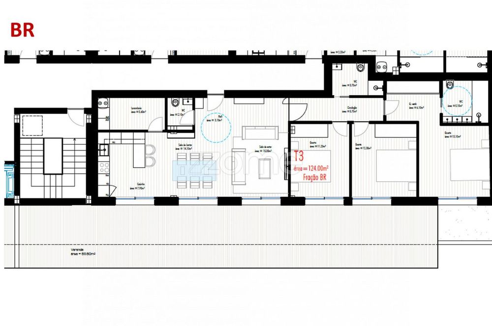 Apartamento T3 c/ Varanda, Freamunde, Paços de Ferreira (Fração BR)
