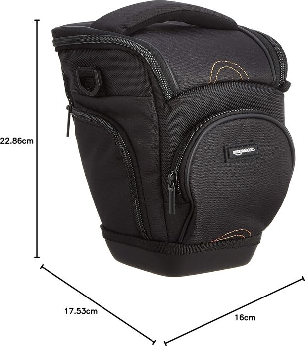 outlet amazonbasics rfq468 futerał do aparatu 6,9 x 6,3 x 9 cali czarny