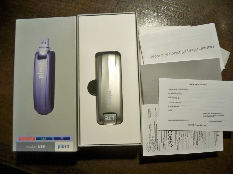modem Huawei E398 4G, bez simlocka, urwane gniazdo USB
