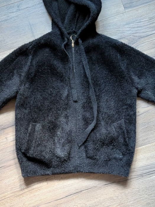 Alpaka damska na zamek - bluza z kapturem.
