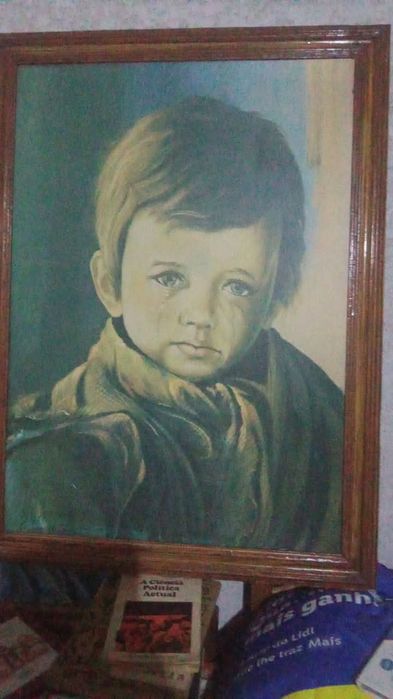 Quadro do menino a chorar