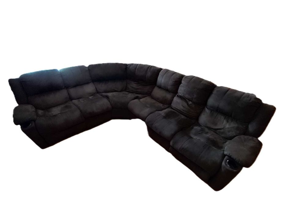 Sofá modular castanho 6 lugares