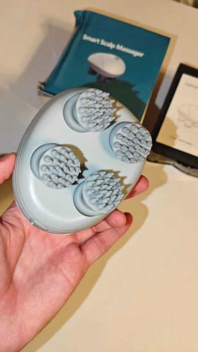 Електричний ручний масажер для тіла та голови (USB, 4 насадки, IPX6)