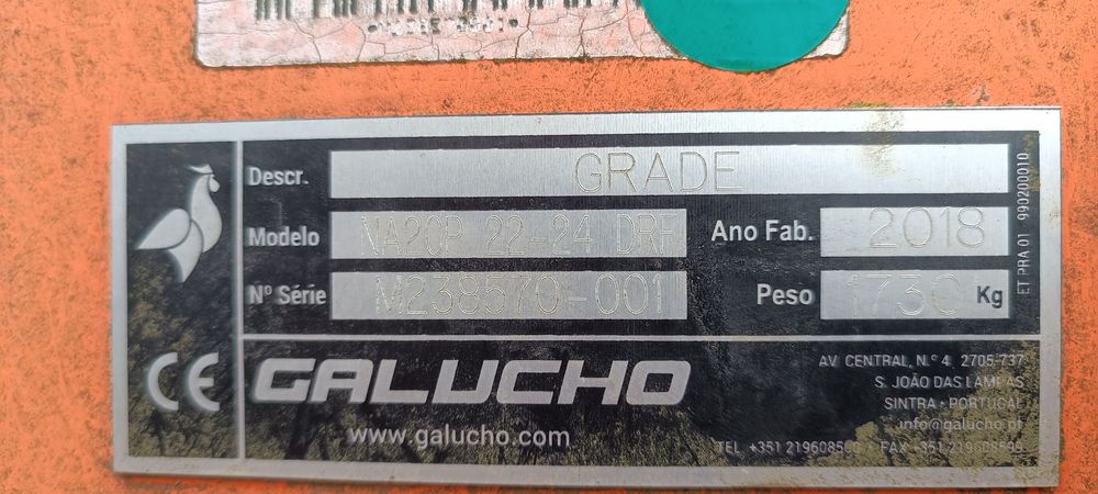 Grade de discos rebocavel