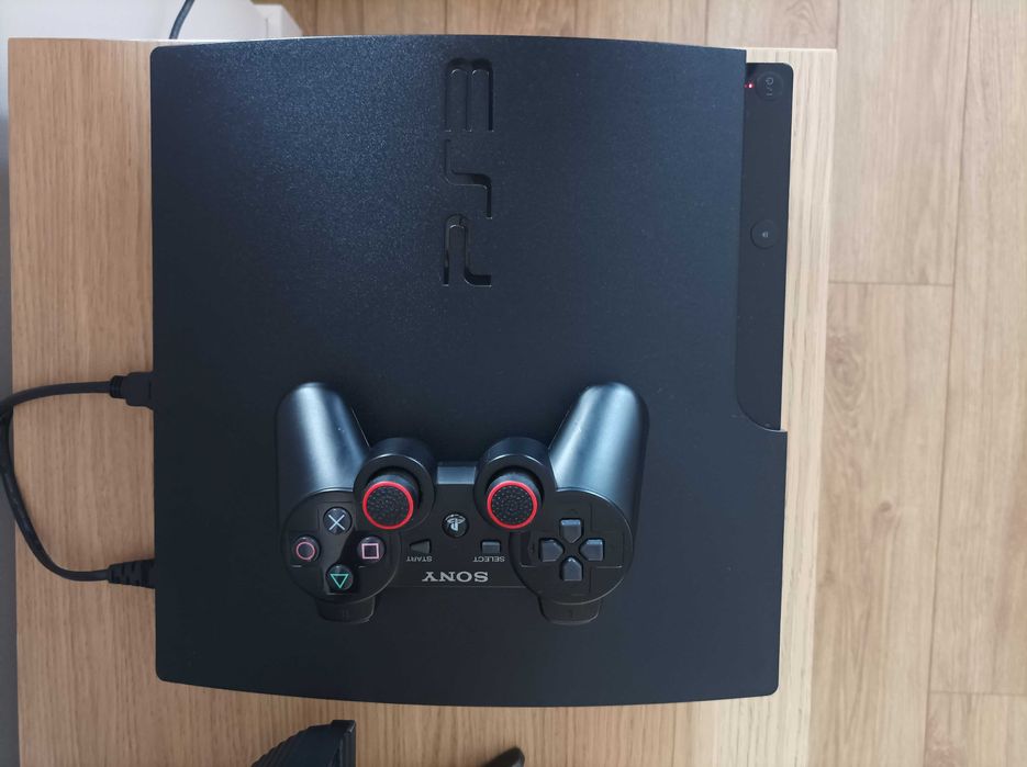 PlayStation 3 Slim PS3 KONSOLA + PAD + KOMPLET KABLI, w pełni sprawne