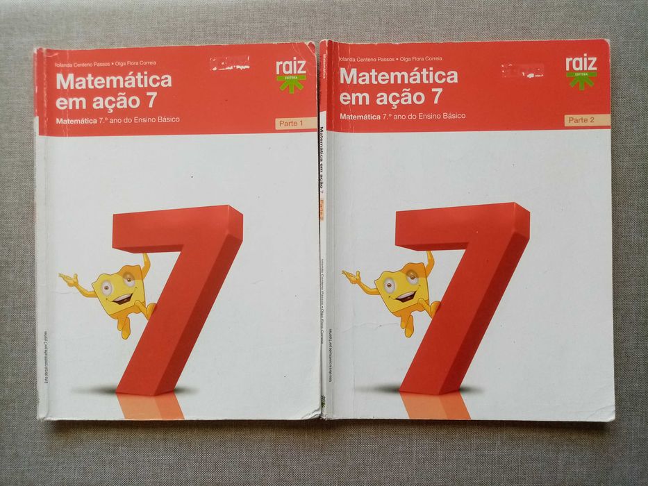 Manuais Matemática 7º ano- "Matemática em ação 7"