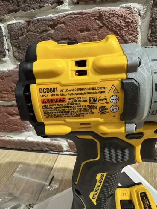 Dewalt dcd801 20v дрель шуруповерт ( anti-rotation )