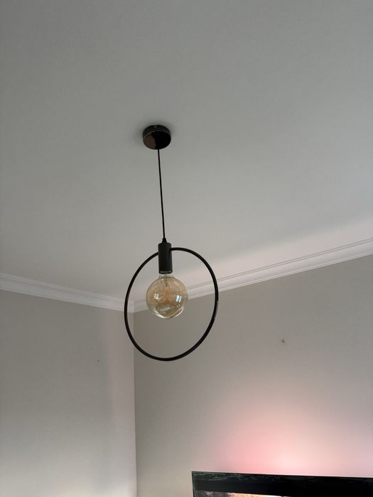 Candeeiro Teto Circulo Anel Sala