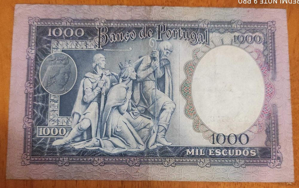 nota de 1000 escudos 1961