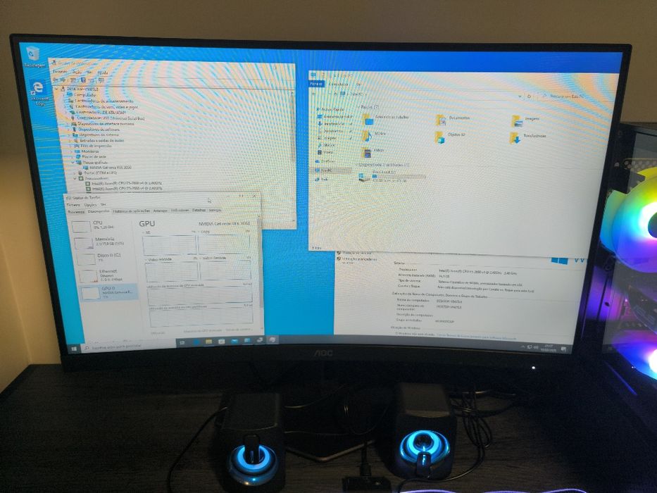 Pc Gaming 3050Rtx + Ecrã + Periféricos 3x Sem Juros