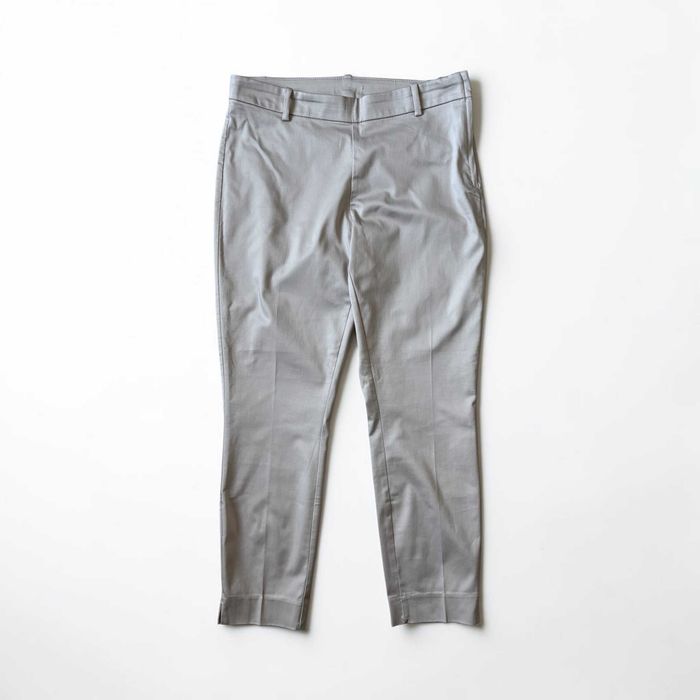H&M spodnie damskie eleganckie kremowe wysoki stan tapered cygaretki EUR 42