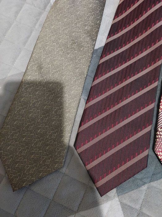 Krawaty męskie 4 szt z czasów PRL
