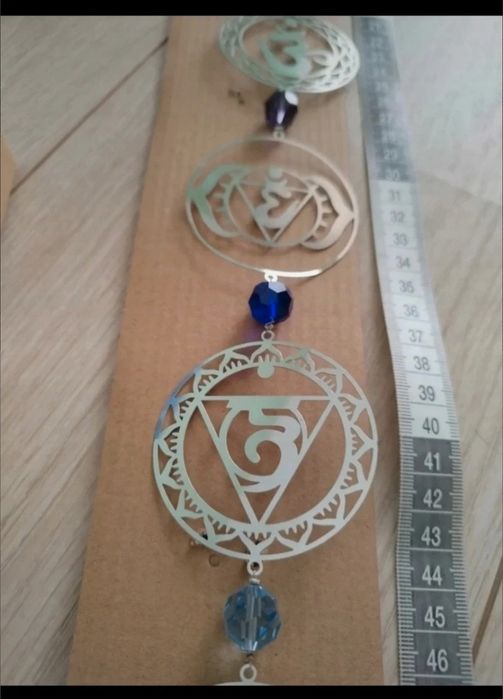 Cristal multifacetado e Pendente 7 Chacras