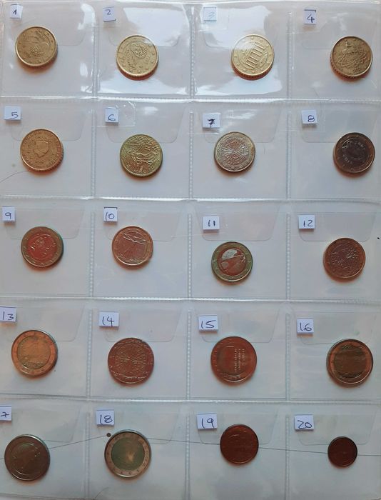 20 Moedas de Coleção - As Primeiras Moedas em Circulação