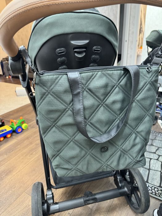 Коляска 2 в 1 Roan Ivi Boho Green хакі та  іграшка на люльку коляски