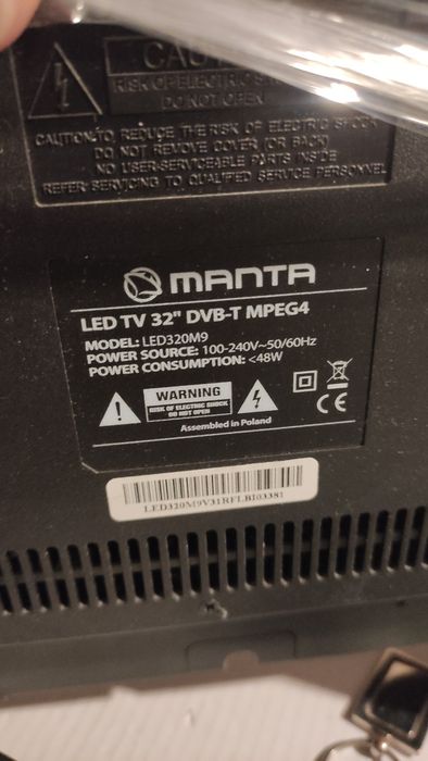 TV Manta LED 32 cale telewizor MPEG 4 DVB-T