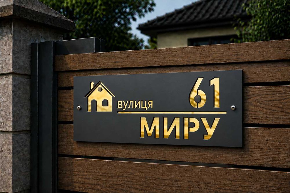 Адресна Табличка  Номер Будинку