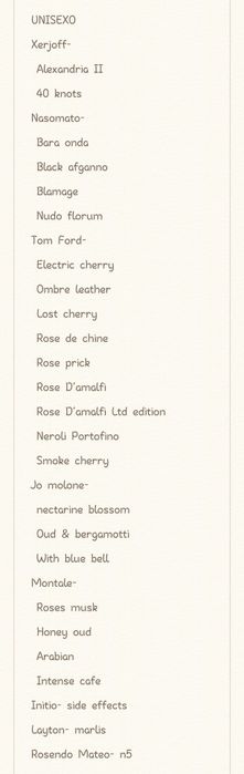 Perfumes 33ml equivalências