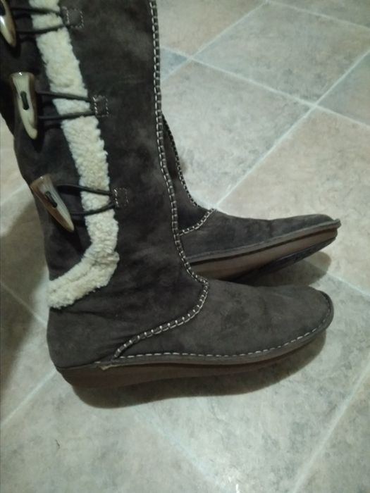 Чоботи "hush puppies" зимові, замш,шкіра натуральна як timberlend,ecco