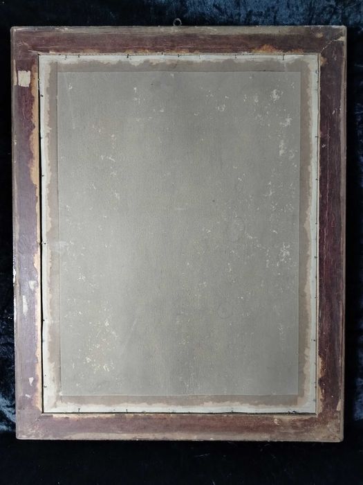 Zwiastowanie piękny stary obraz oleodruk anioł Maryja OS1007