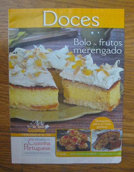 Conjunto de 2 revistas Culinaria: Doces, Massas & Vegetarianas