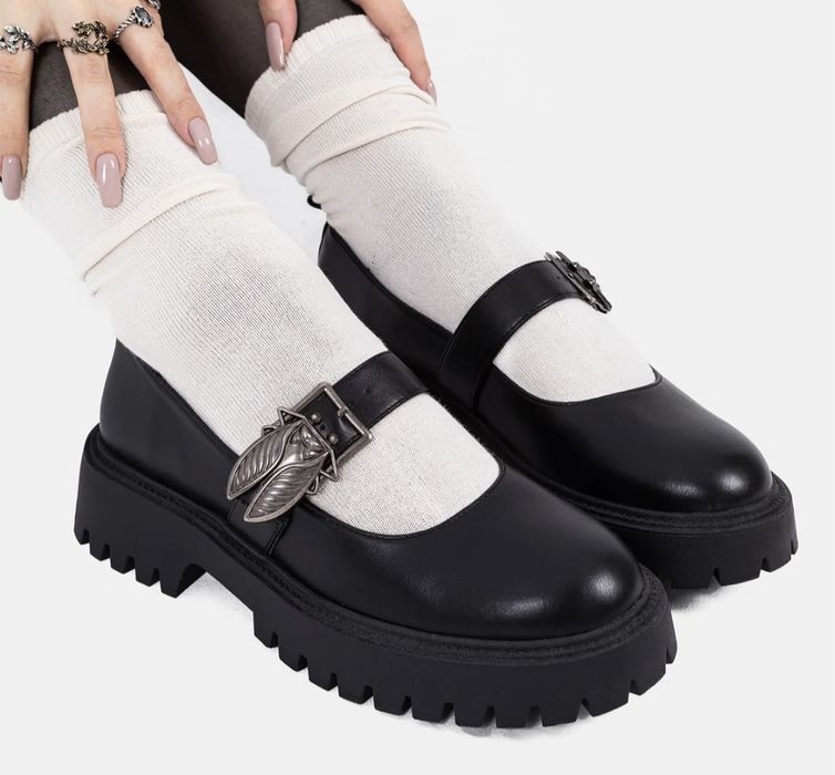 Туфлі Disturbia Swarm Bug розм.40Buckle Mary Jan в готичному стилі