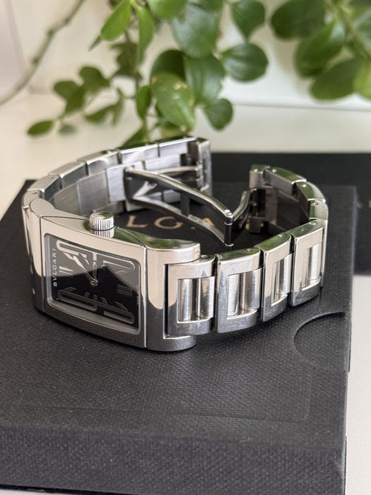 Bvlgari “ Rettangolo” RT39S com Caixa e Certificado