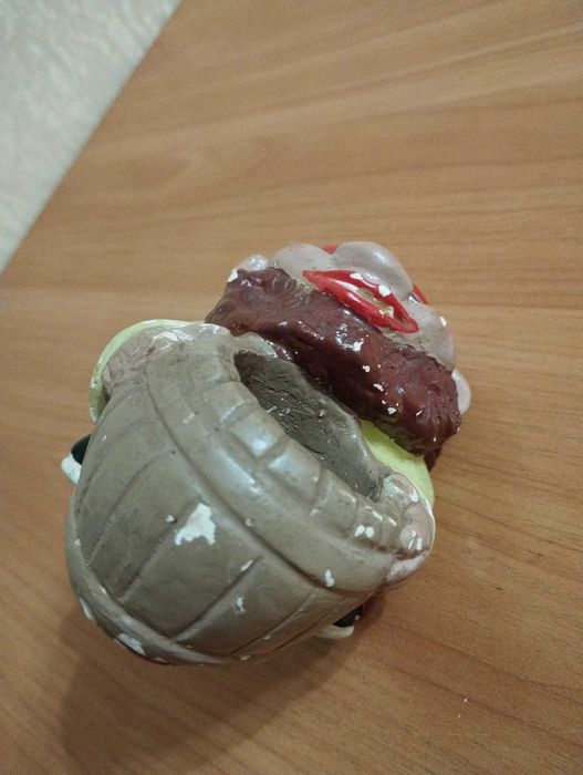 Гном з бочкою, підставка для ручок, гіпс