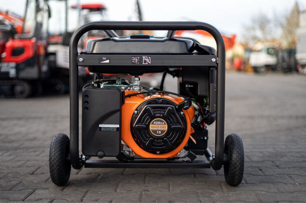 NOWY Agregat prądotwórczy AVR trójfazowy 6kW  do domu / budowa benzyna