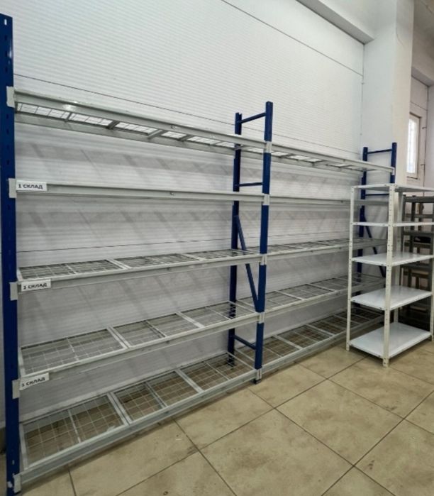 Стелажі БУ, стелажі для складу, палетні та поличкові стелажі БУ