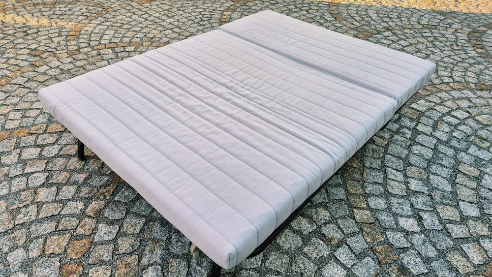 Sofa rozkładana / wersalka IKEA LYCKSELE 2-os. + pokrowiec i pojemnik