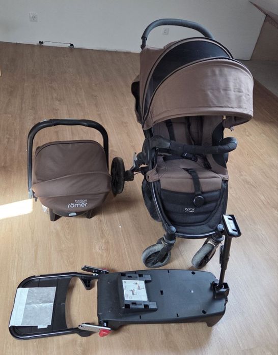 Combo ovo e carrinho para bebé Britax Rommer com adaptador isofix