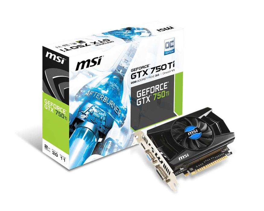 Відеокарта MSI GeForce GTX750Ti 2GbDDR5 (1059/5400) (DVI, HDMI, D-Sub)