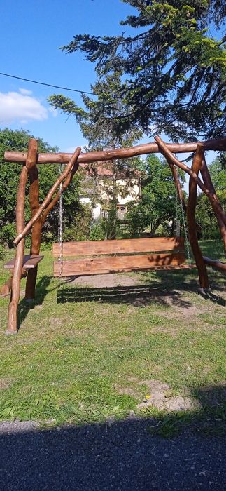Huśtawka ogrodowa debowa