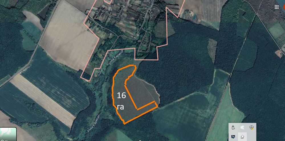 Продам хорошу велику ділянку 16 га для ведення ОСГ