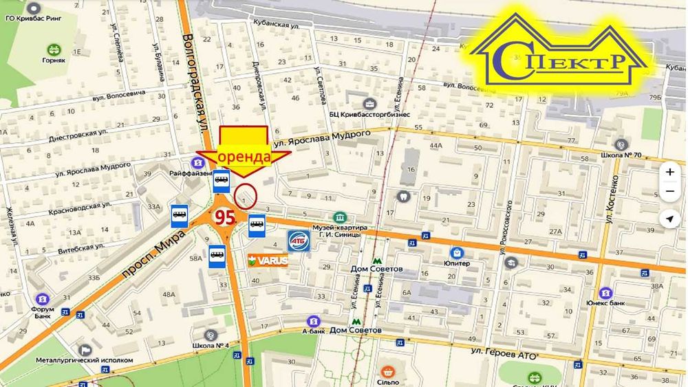 кільце  95 квартал 10 кв.м.