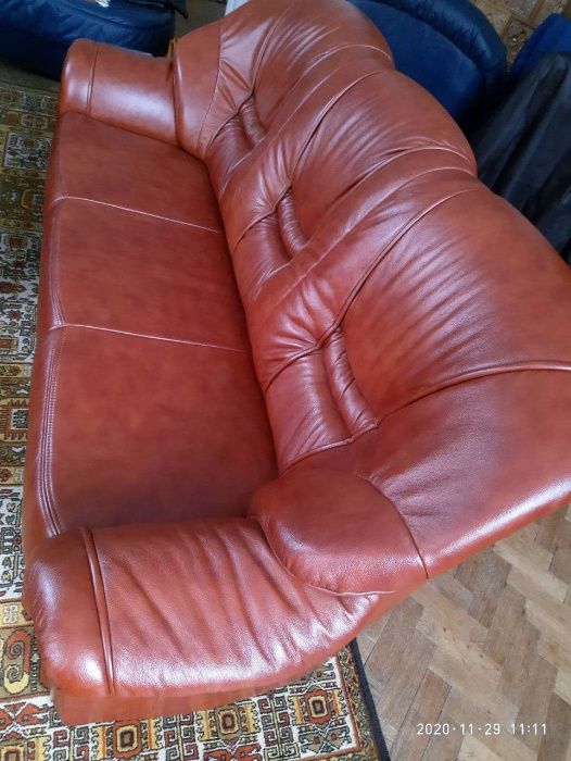 Диван шкіряний розкладний Касабланка