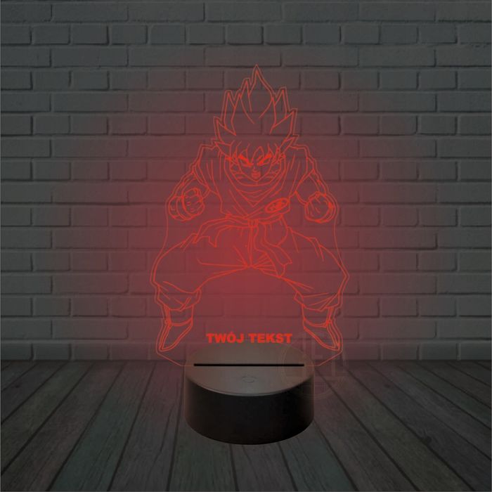 Lampka nocna na biurko led DRAGON BALL grawer IMIĘ