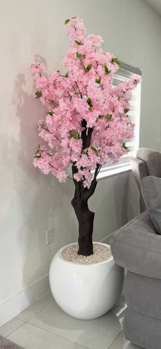 Arvores artificiais com tronco natural