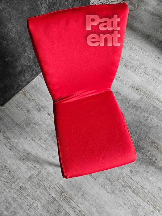 Pokrowce na krzesła elastyczne 4 sztuki czerwone komplet zestaw
