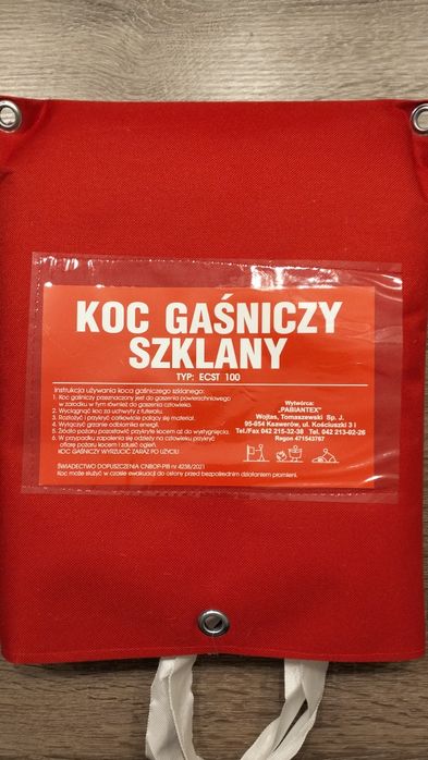 Mocny certyfikowany Koc gaśniczy tanio