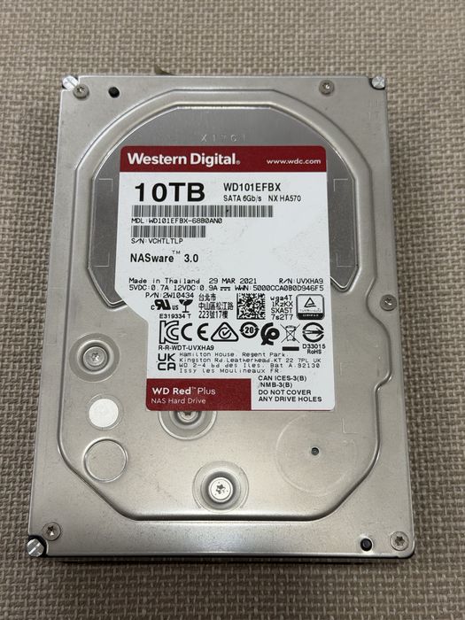 Western Digital 10TB Red Plus Hard Disk