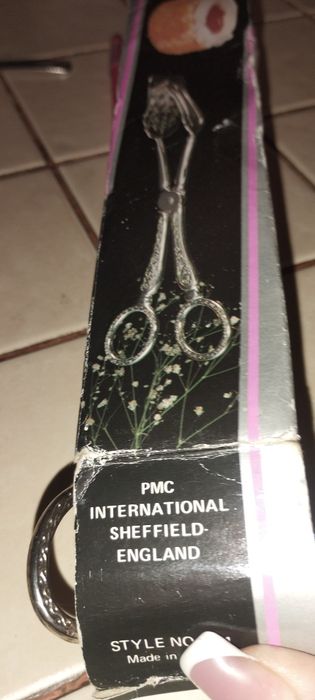 Щипцы для закусок Англия посеребренные