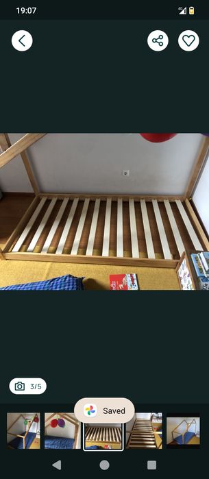 Cama em madeira para crianças
